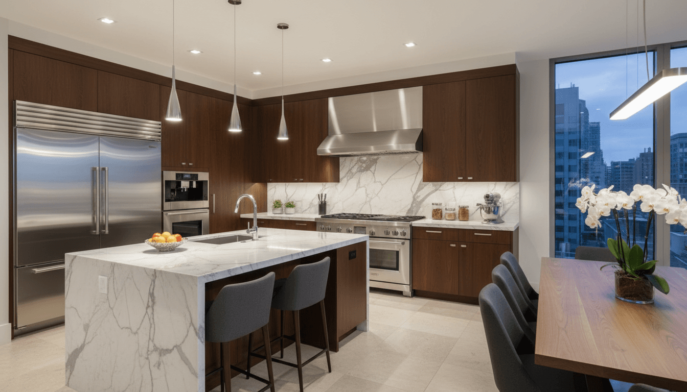 Fully equipped gourmet kitchen